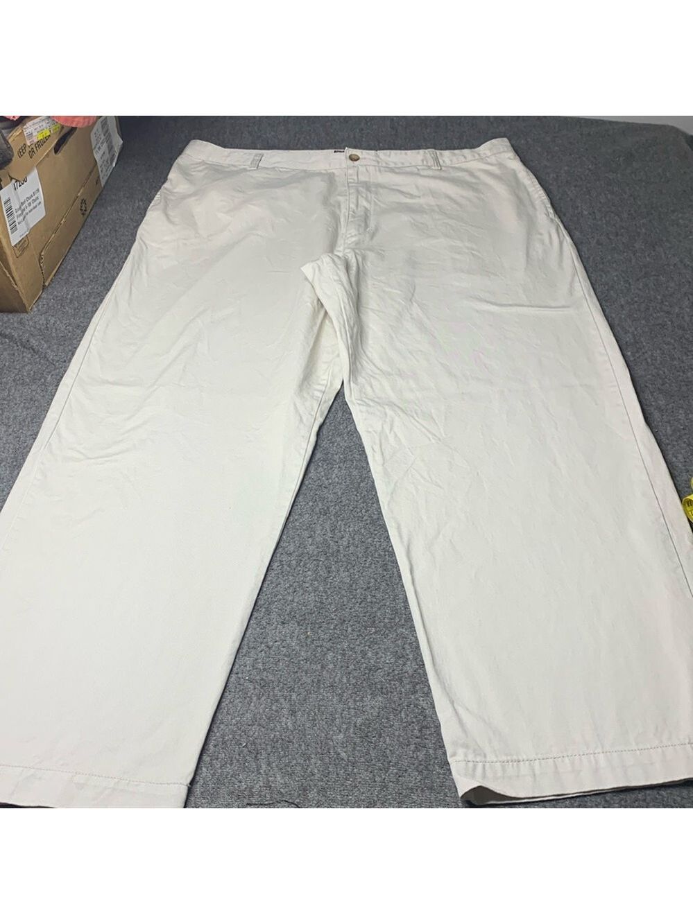 Chaps Flat Front Khaki Pants Size 42x31